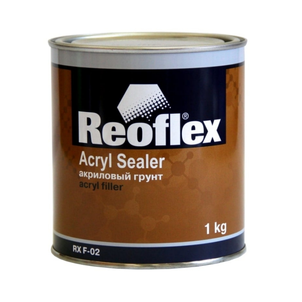 Грунт наполнитель универсальный 1К REOFLEX Acryl sealer серый быстросохнущий 20 мин 1кг