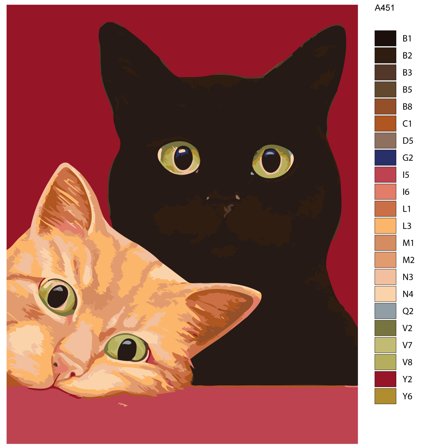 Картина два кота