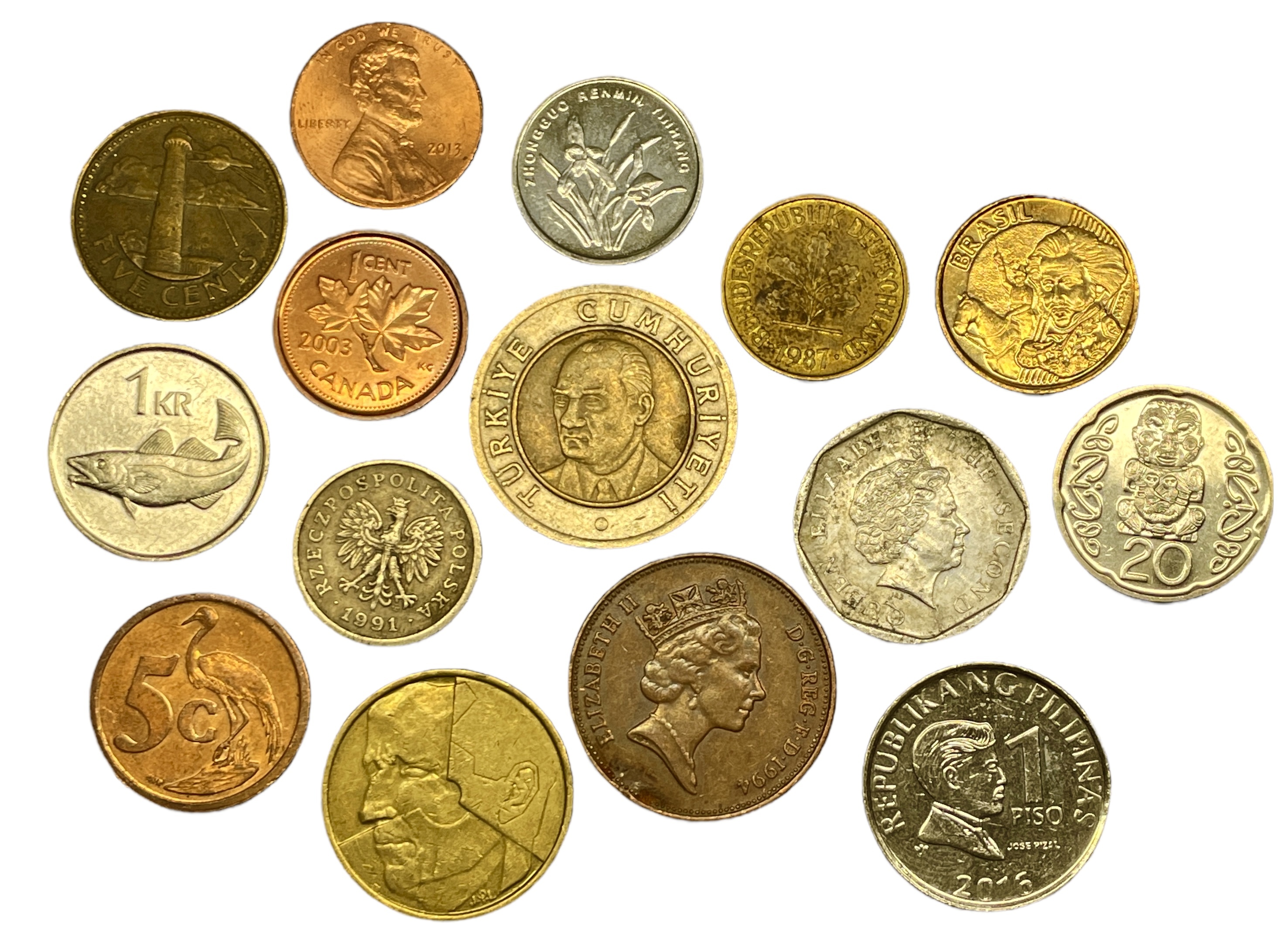 Монеты иностранных государств. Зарубежные монеты. Набор монет ОАЭ. Монеты зарубежных стран Азии и Африки.