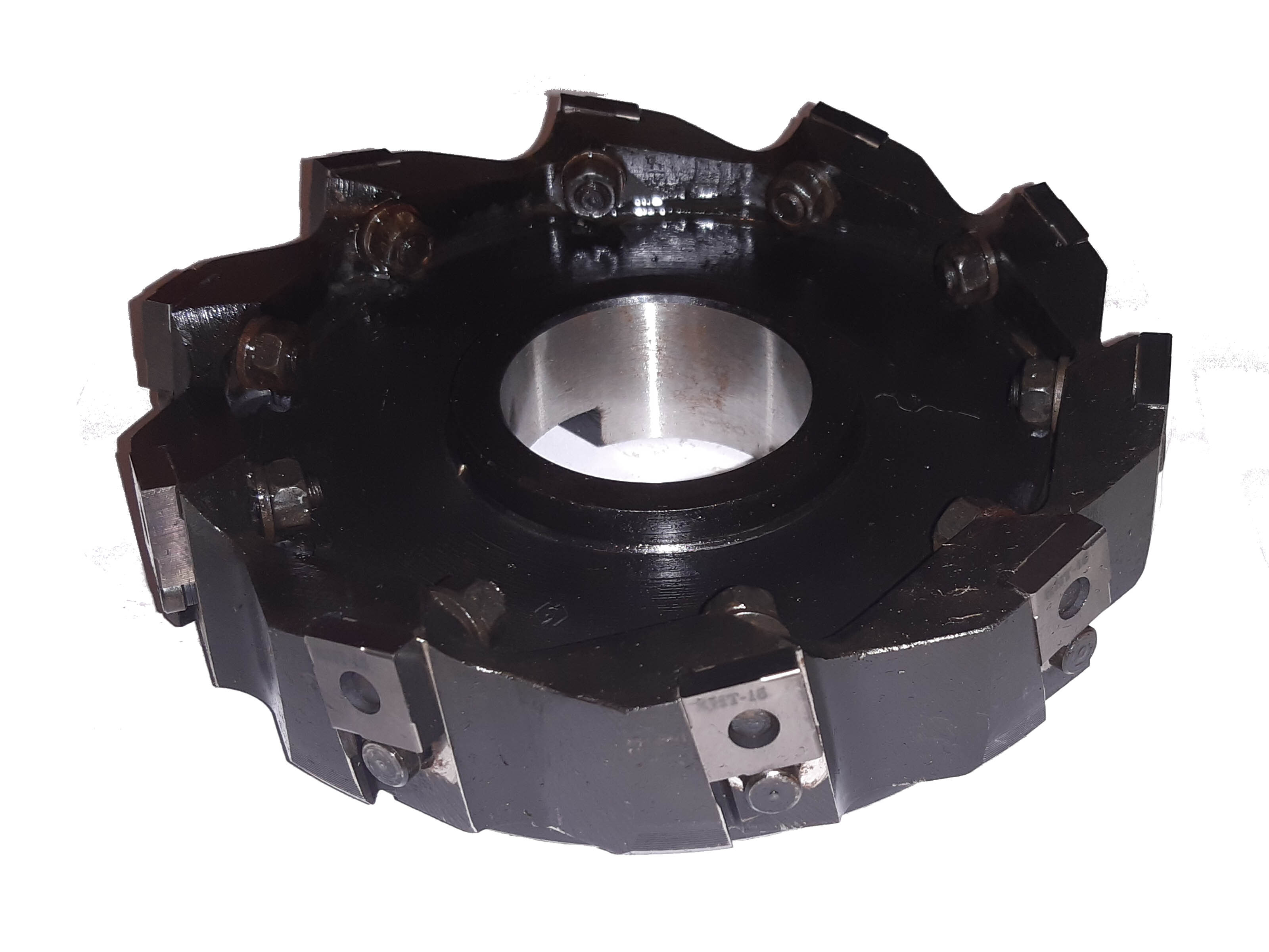 Торцевая насадная фреза ф160. Кр. 110408. Фреза торцевая ф160 z10 со сменными пятигранными пластинами. 250мм.