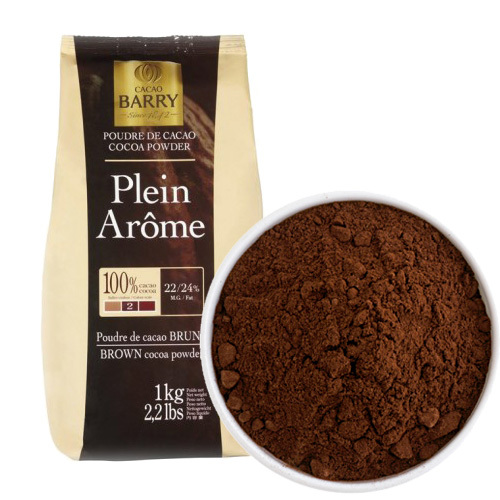 Какао-порошок алкализованный Plein Arome "Cacao Barry" 22-24%, 1 кг