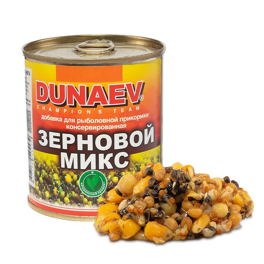 Добавка в прикормку Dunaev 0.32л ЗЕРНОВОЙ MIX (банка: металл) - купить с  доставкой по выгодным ценам в интернет-магазине OZON (588477256)