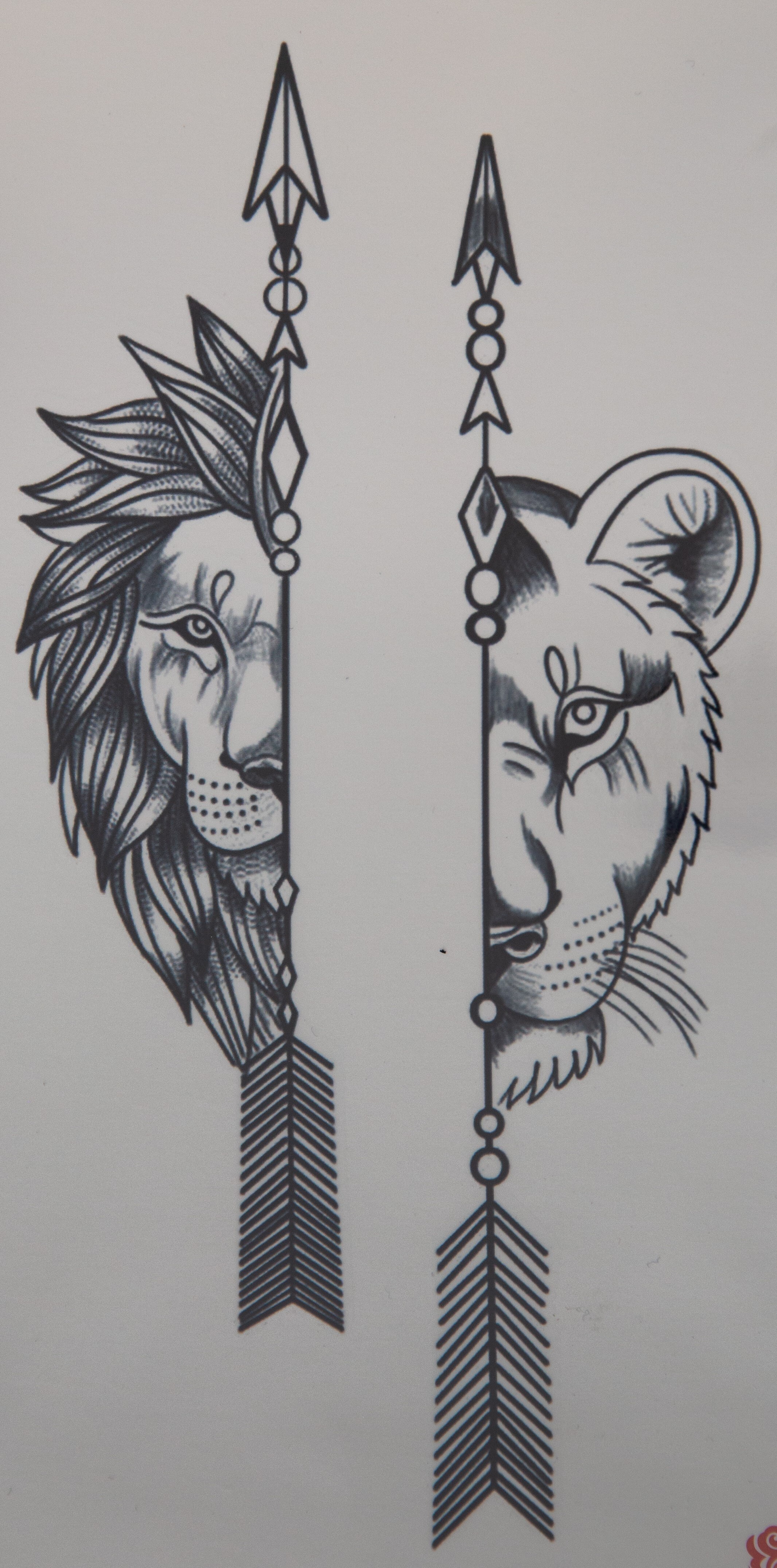 Татуировки со свирепыми и реалистичными львами