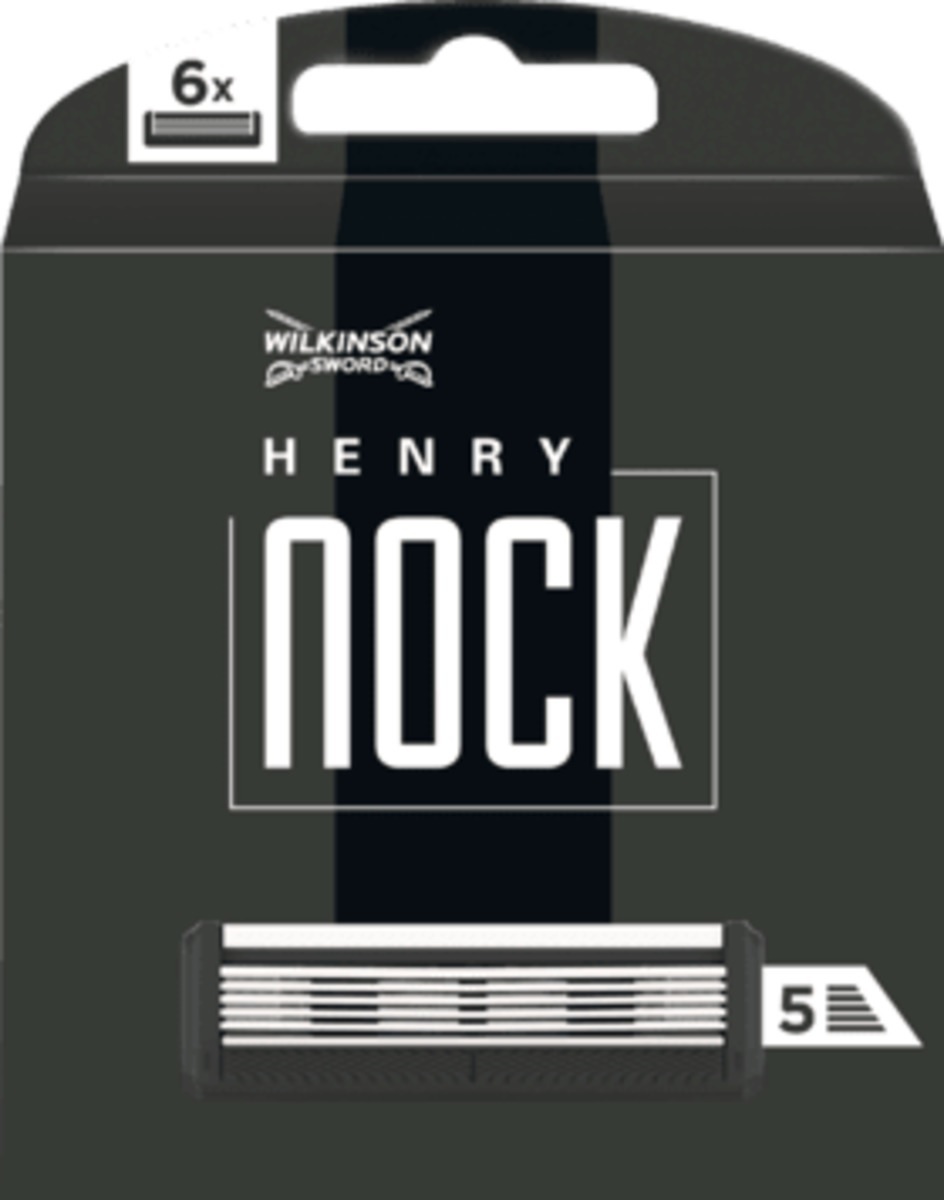 Wilkinson Sword / Schick HENRY NOCK / Сменные кассеты для бритвы HENRY NOCK, 6 шт. (крепление Quattro)