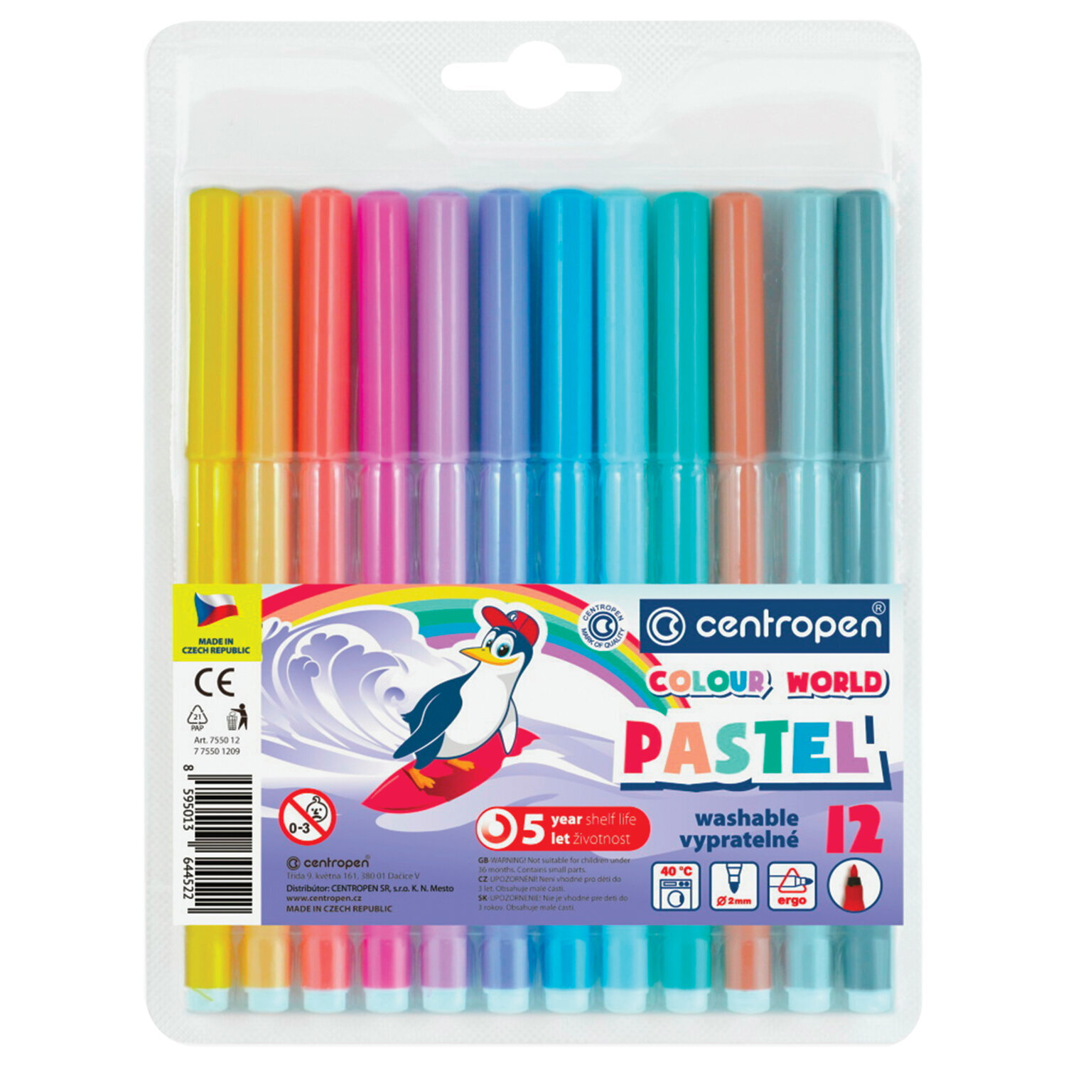 Pastel 12. Фломастеры Centropen 12 цветов. Centropen 7550 1087. Фломастеры Centropen 7790/12tp. Фломастеры трехгранные Centropen 12.