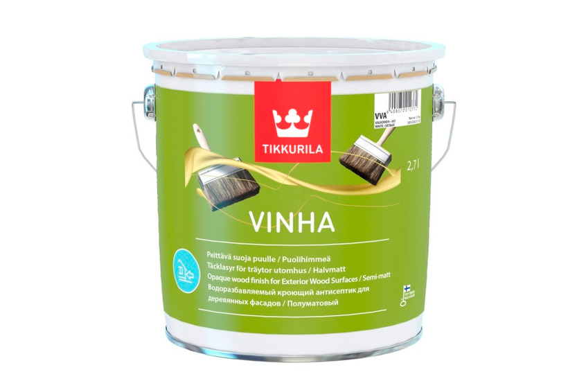 Краска тиккурила по дереву для наружных работ. Tikkurila Vinha, 2.7 л. Краска Тиккурила Vinha. Антисептик кроющий Tikkurila Vinha. Тиккурила антисептик кроющий Vinha VVA полумат 2.7