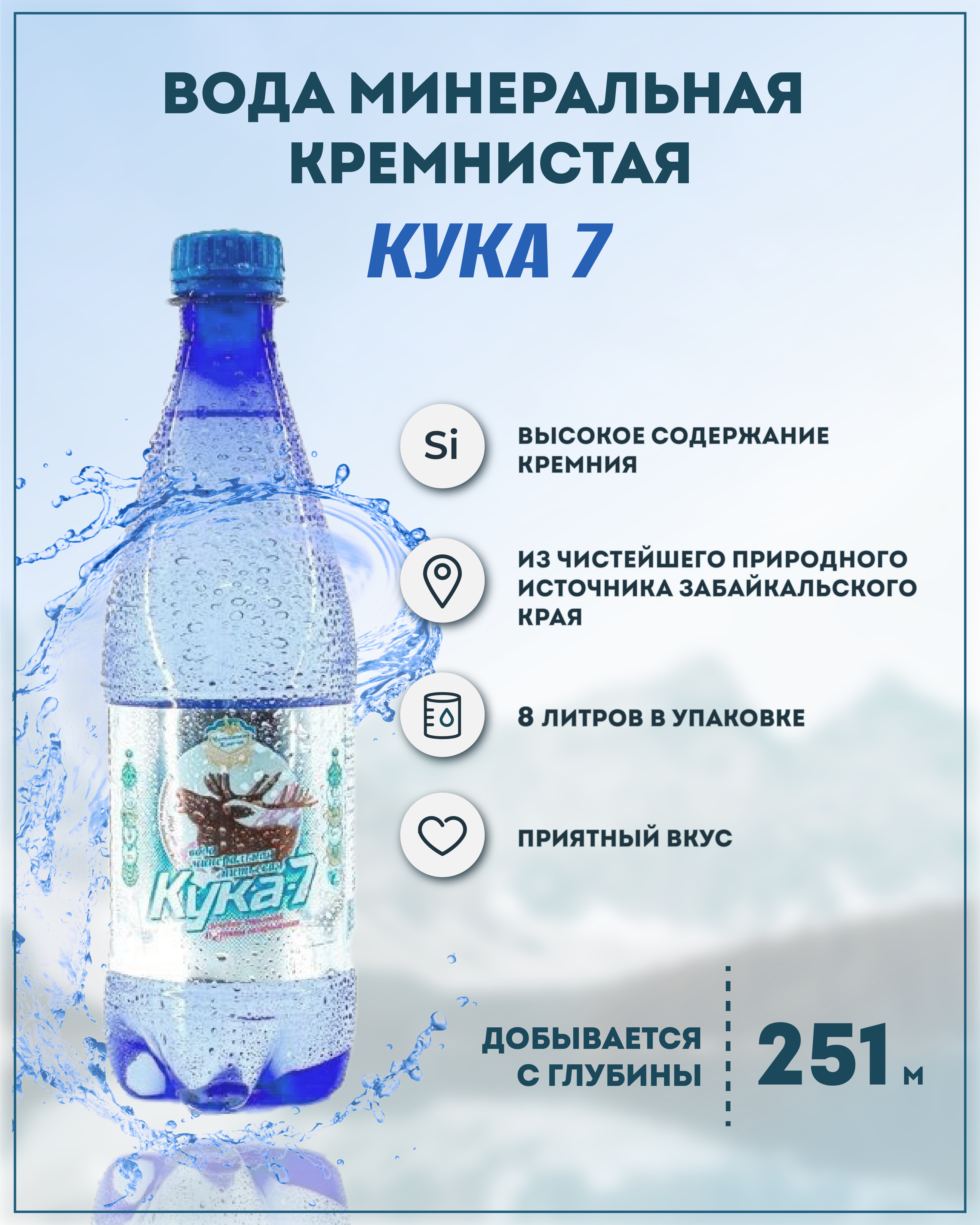 Кука вода. Кука минеральная вода. Кука 7 минеральная вода. Кремниевая минеральная вода. Минеральная вода с кремнием.