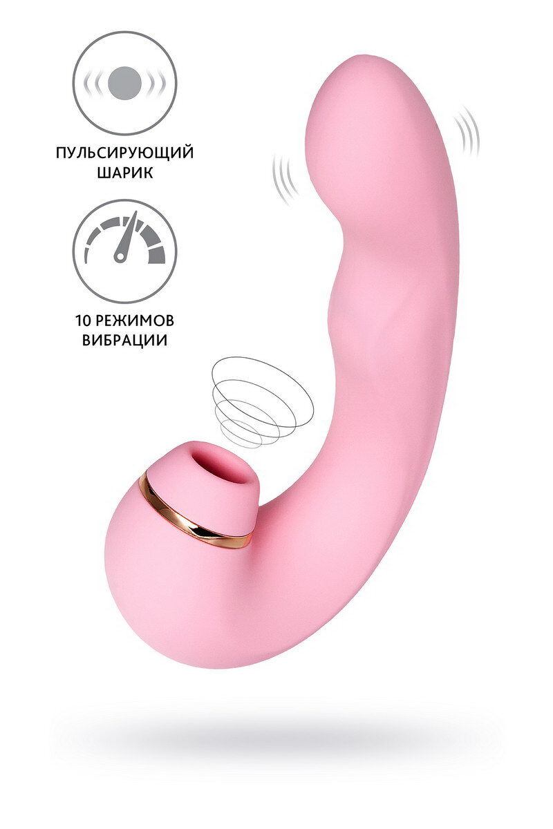 МногофункциональныйстимуляторклитораJOSJUNA,розовый,15см