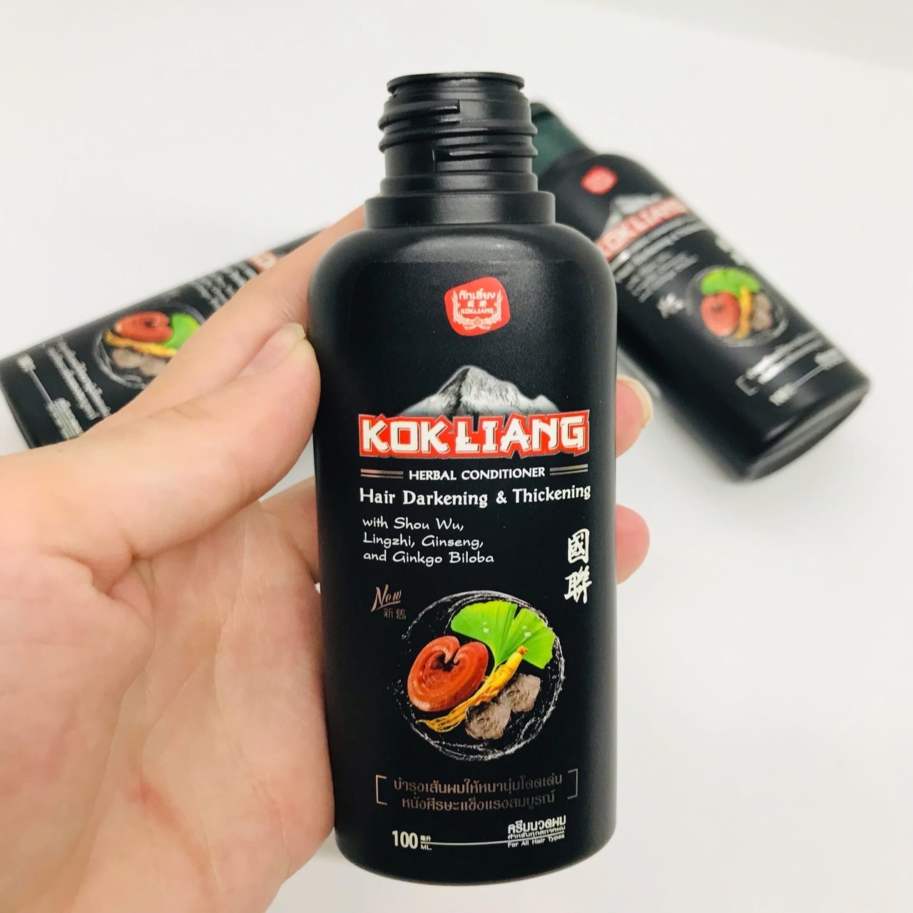 Кондиционер для темных волос conditioner hair darkening thickening kokliang