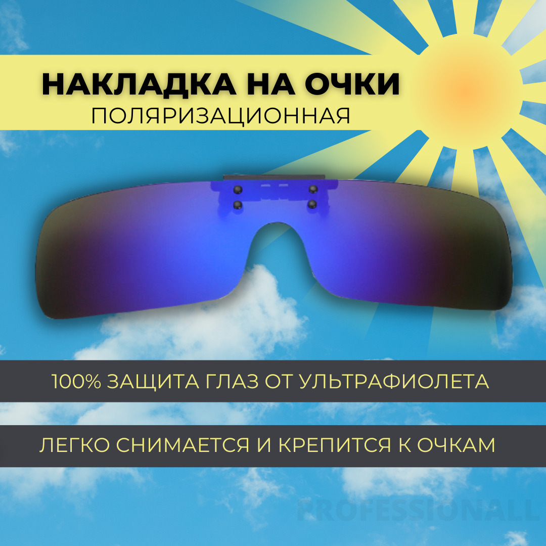 Накладканаочкиполяризационнаячерно-фиолетовая/очки-клипсысолнцезащитныемужскиепротивобликовыедлярыбалки,дляводителей/антирефлексдлясумерекитумана,улучшениечеткостиобзора