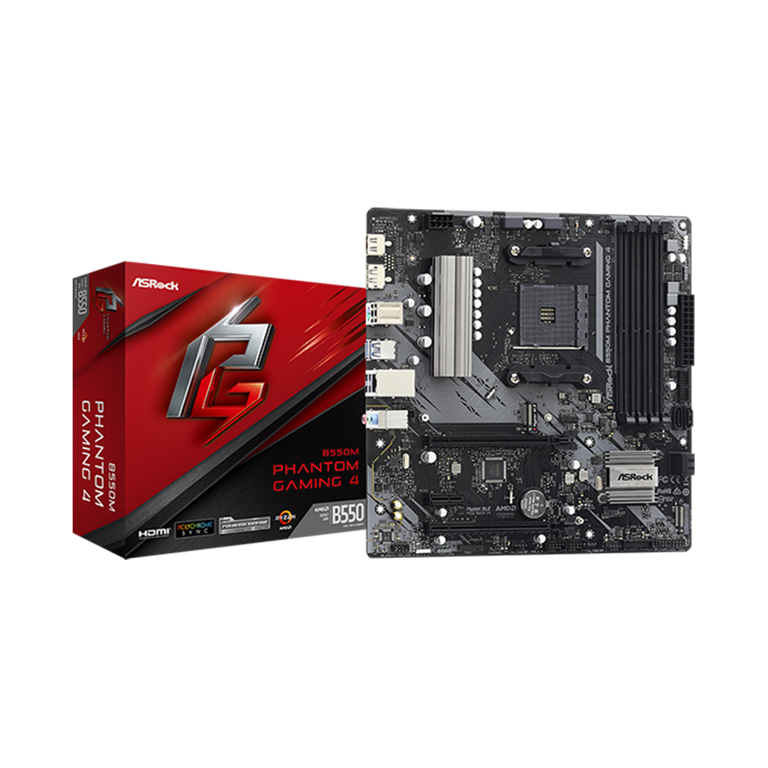 Asrock b550m phantom gaming 4 подключение