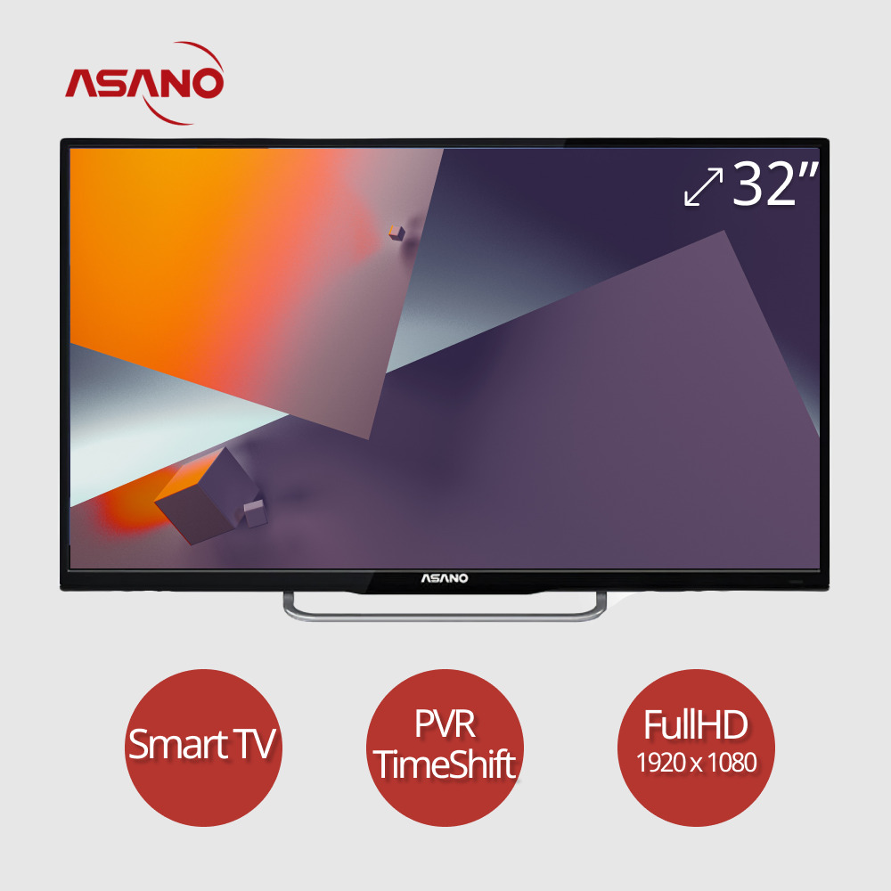 AsanoТелевизор32LF7130S32"FullHD,черный,серебристый