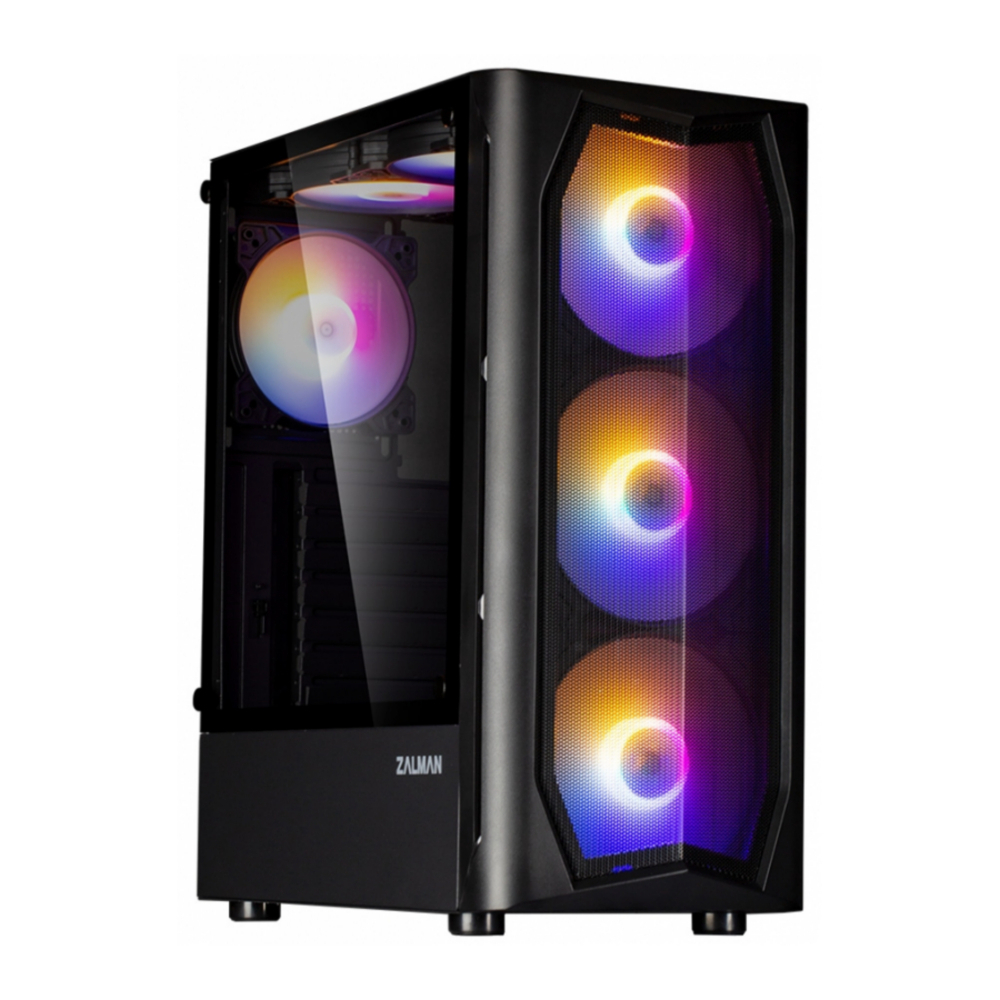 КорпусMidiTowerZalmanN4black(ATX,Window,6xRGBfan,USB2.0x2,USB3.0x1,безБП)(N4rev.1)