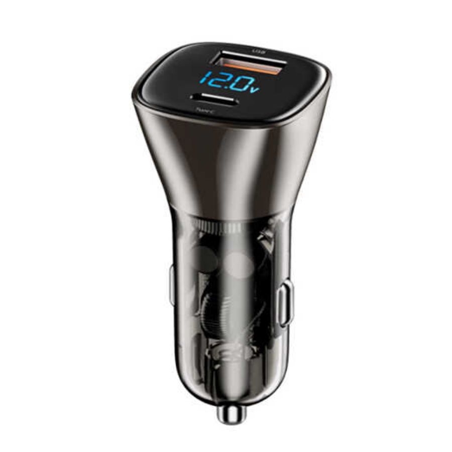 Автомобильное зарядное устройство WiWU PC500 72W USB + Type-C Dual Ports Car Charger Black