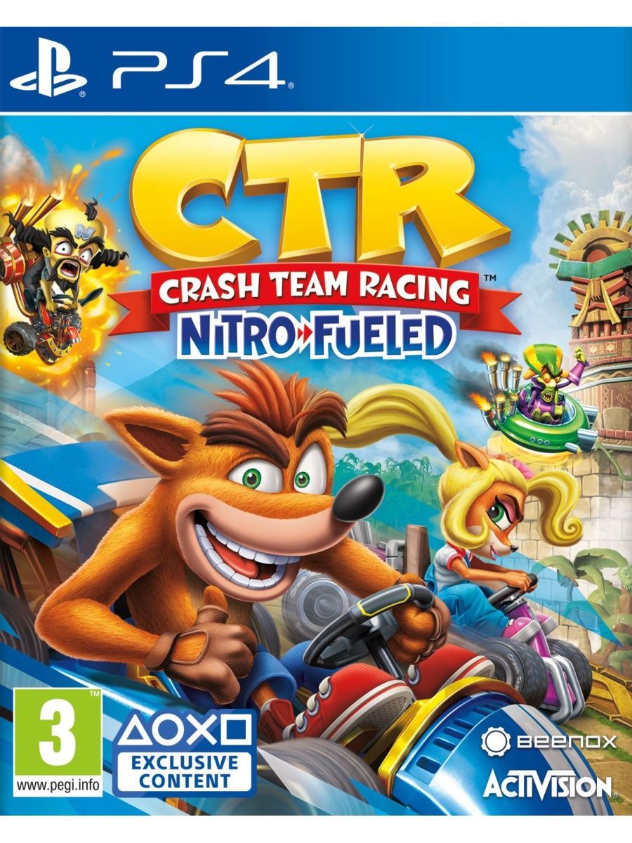 Игра Crash Team Racing Nitro-Fueled (PlayStation 4, Английская версия)