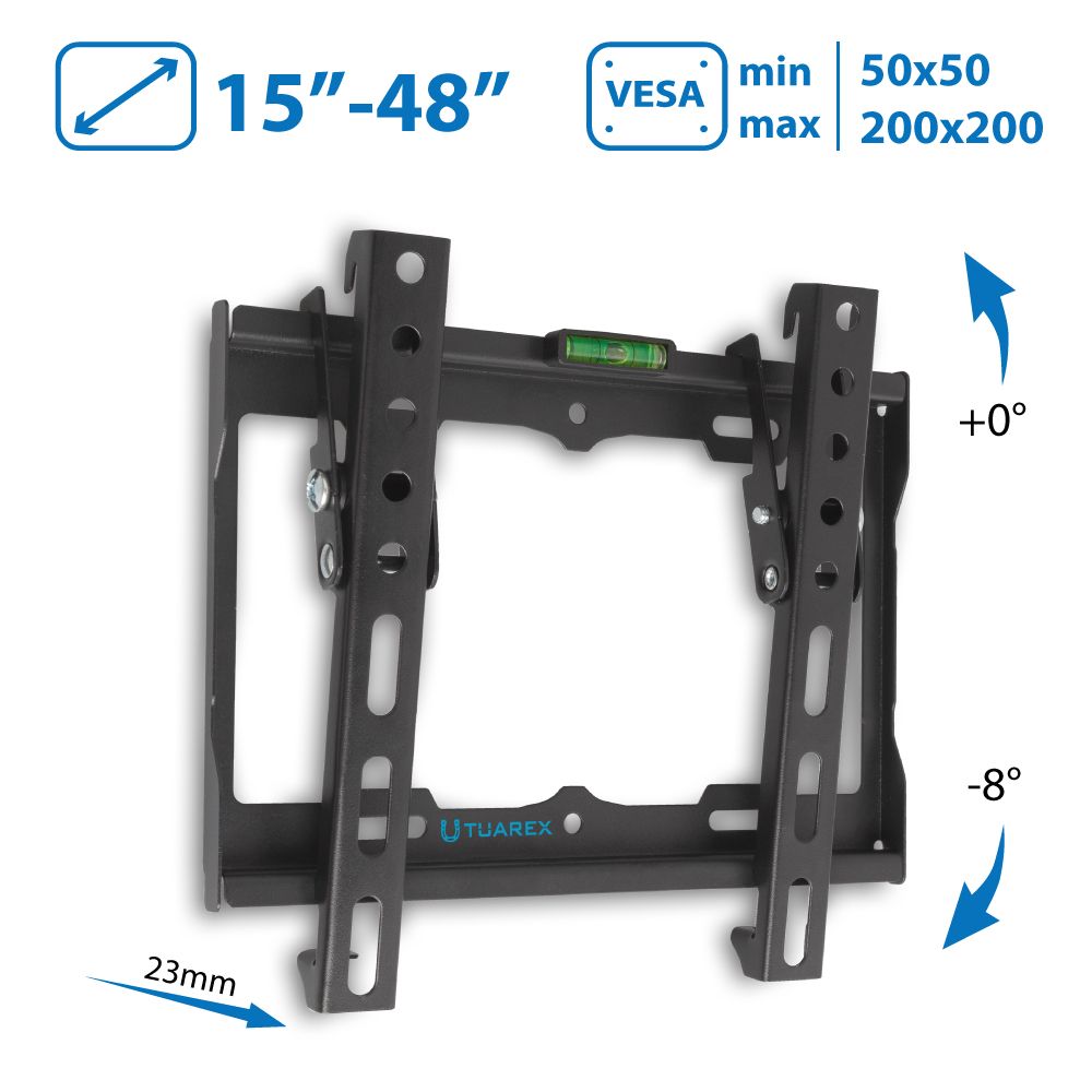 Кронштейн для телевизора настенный Tuarex OLIMP-116 / до 48 дюймов / наклонное крепление для тв