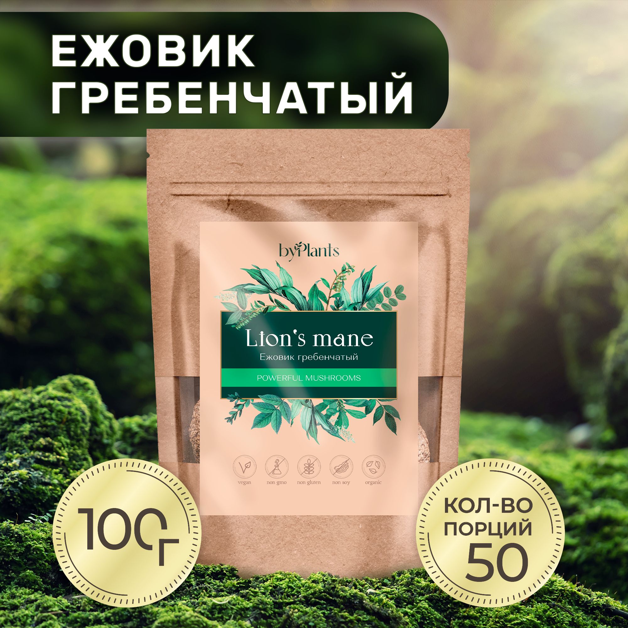 ByPlants Грибы сушеные 100г. 1шт.