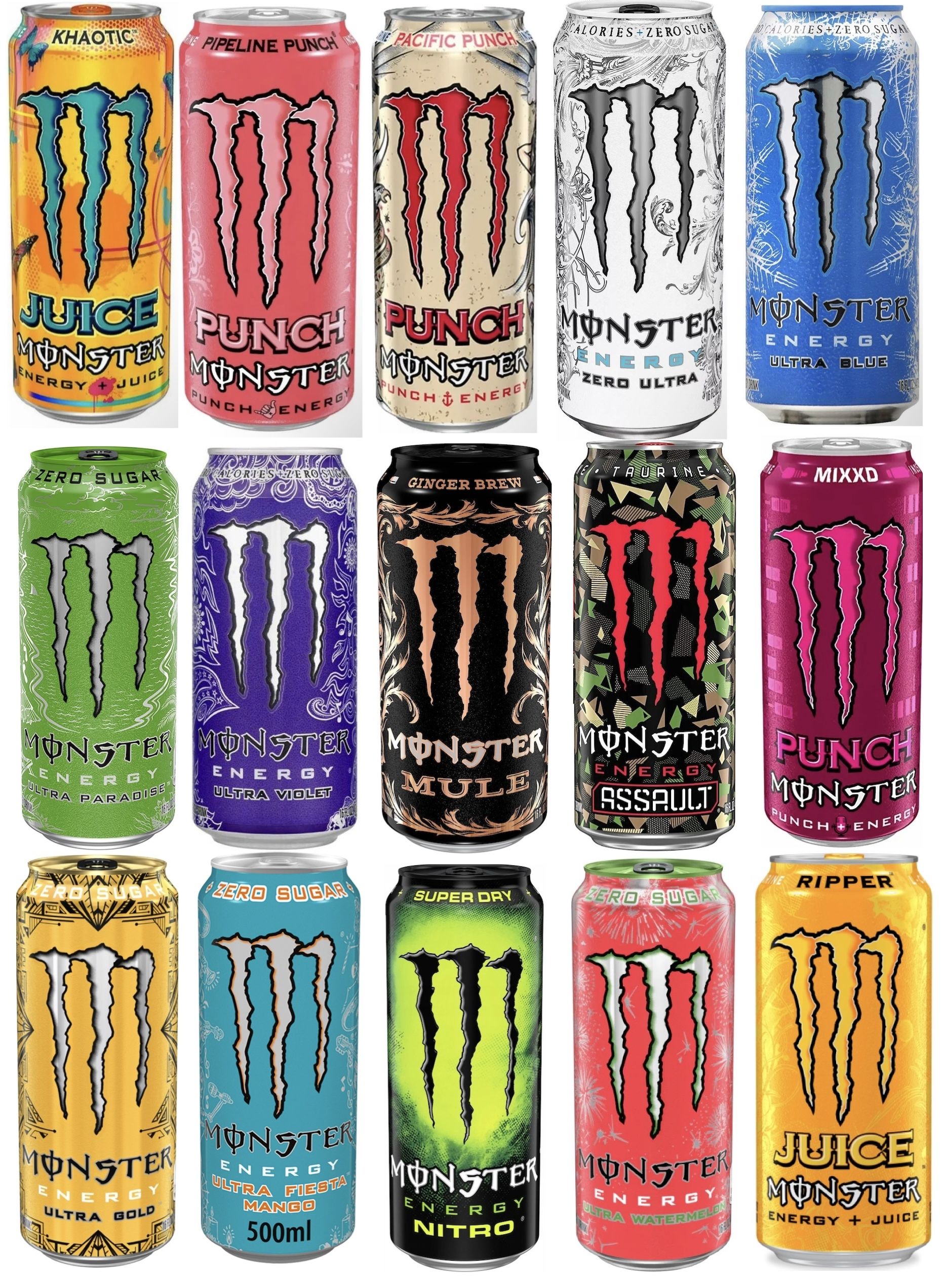 Monster energy вкусы