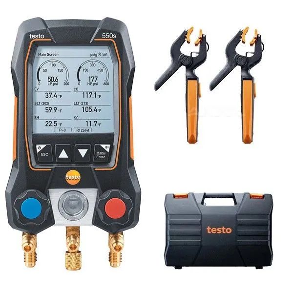 Testo 550s. Коллектор манометрический testo 549. 2 Зонда-зажима температуры testo 550. Testo 816-2.