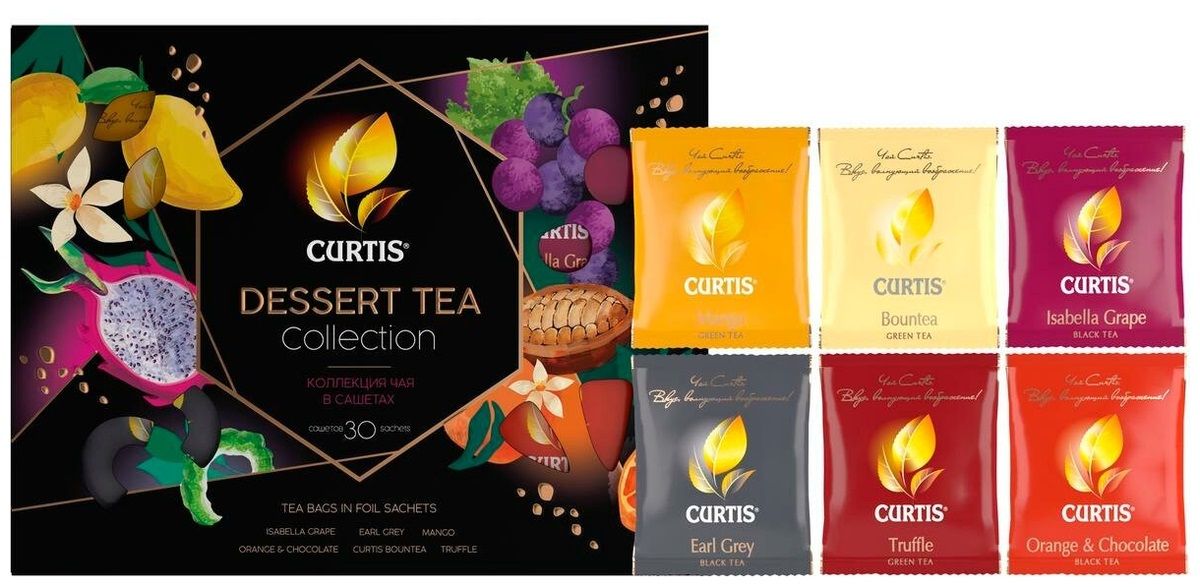 Curtis dessert tea collection в пакетиках набор. Чай Кертис Dessert Tea collection. Чай Кертис набор ассорти. Чай Curtis Dessert Tea collection в пакетиках набор. Чай Curtis 'Dessert Tea collection' (пакет).