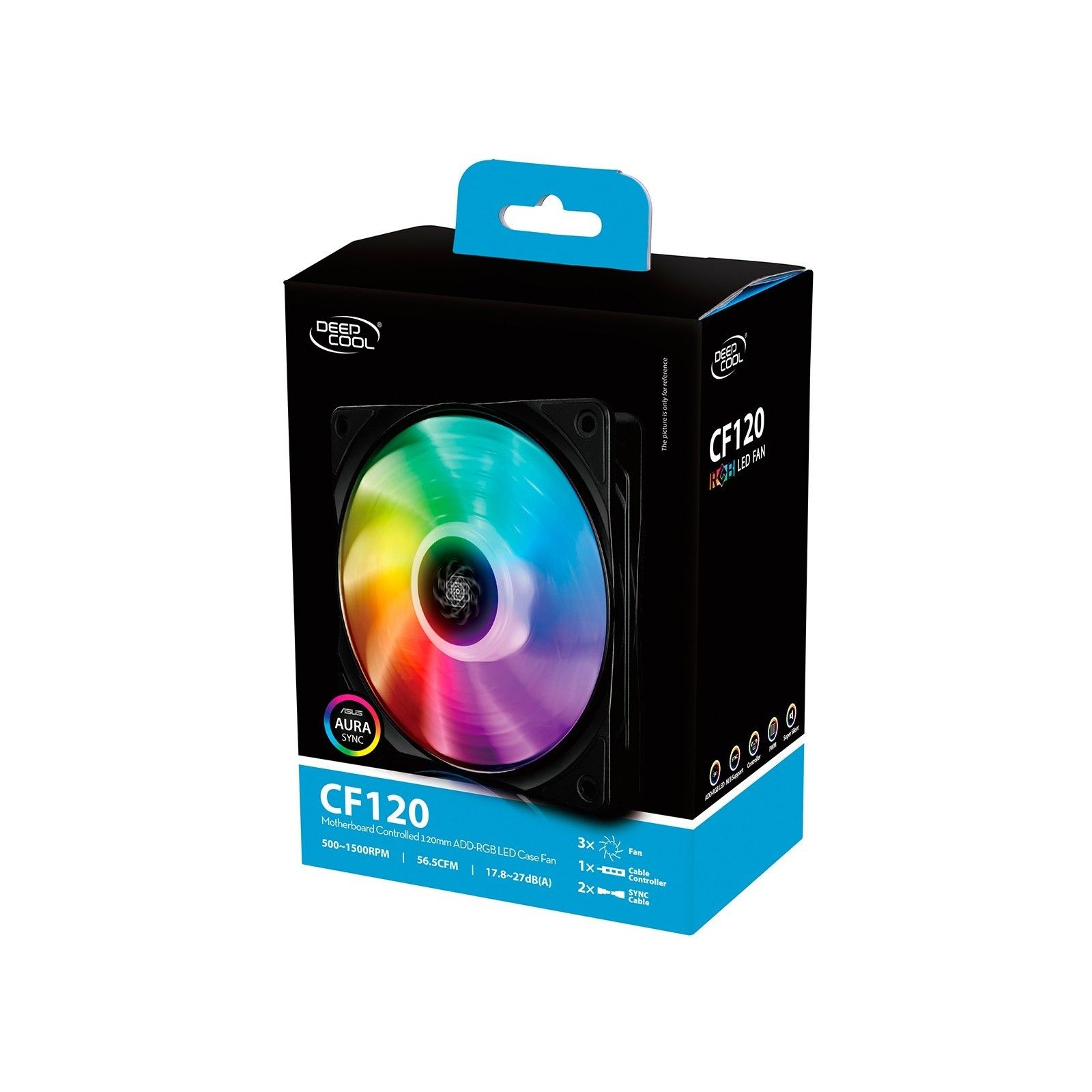 Deepcool 3 in 1. 120 Deepcool rf120 RGB. Вентилятор Deepcool rf120. Комплект вентиляторов Deepcool cf120.