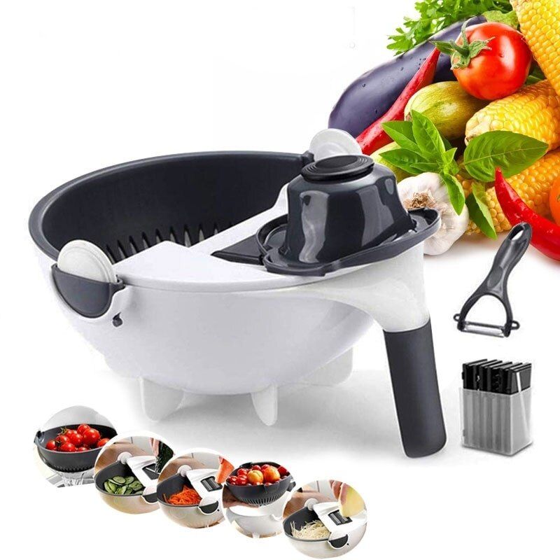 Овощерезка со сменными ножами и емкостью для салата bowl grater