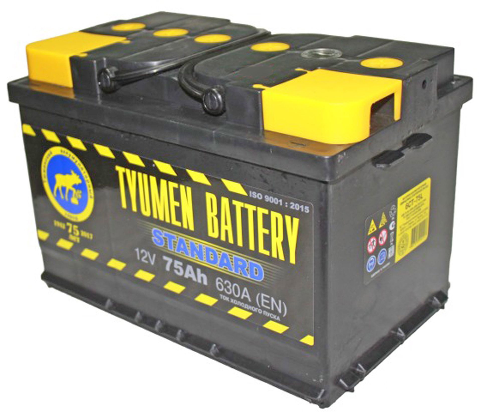 Tyumen battery standard. Автомобильный аккумулятор Tyumen Battery Standard 6ct-75l 630а п.п.. Аккумулятор автомобильный 75а 630. Аккумулятор Tyumen Battery Standart 75а/ч. Tyumen Battery 660a Standard.