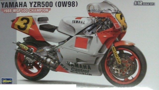 Сборная модель Hasegawa 21503 Мотоцикл: YAMAHA YZR500 (0W98) 1988 WGP500 CHAMPION 1/12