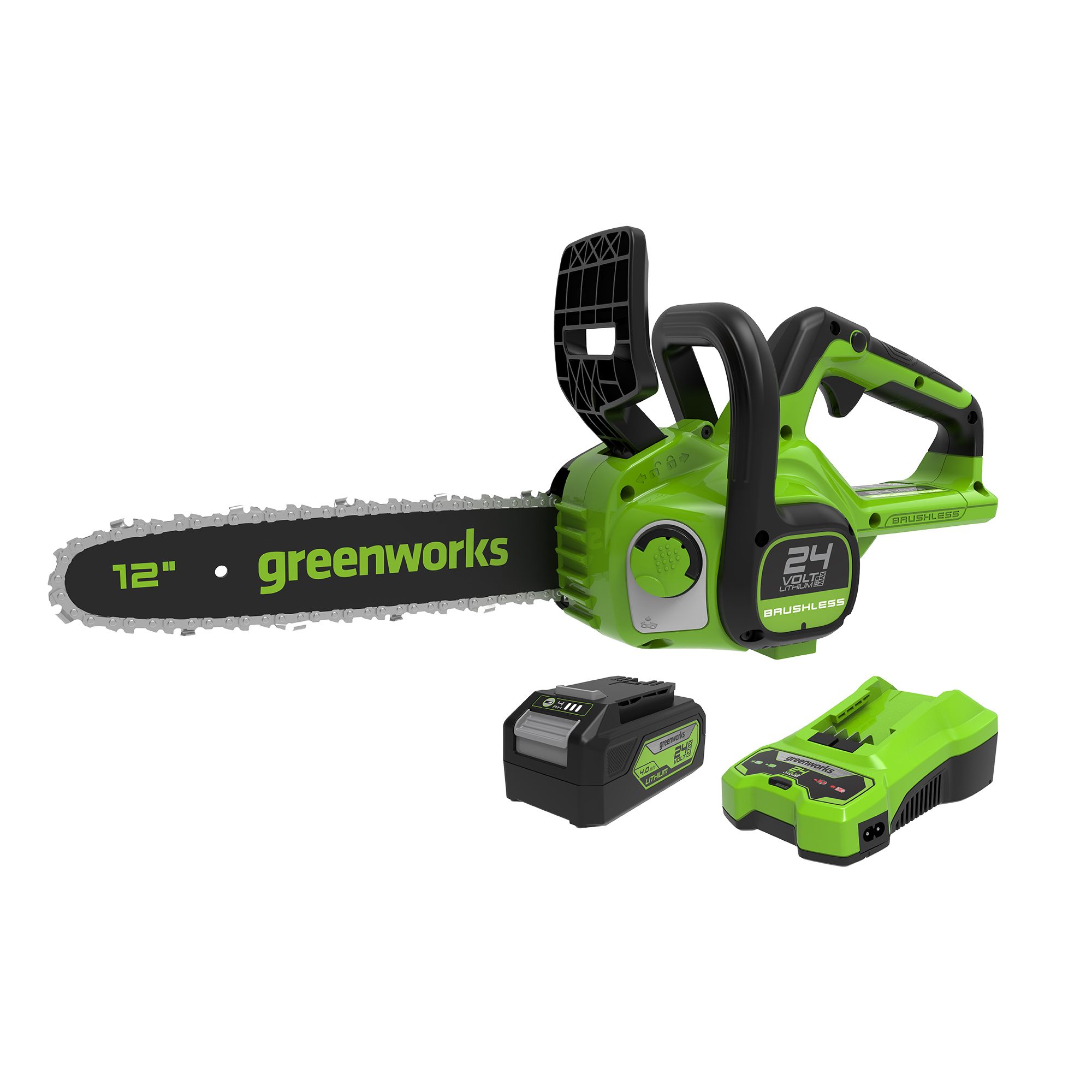 Цепные пилы greenworks