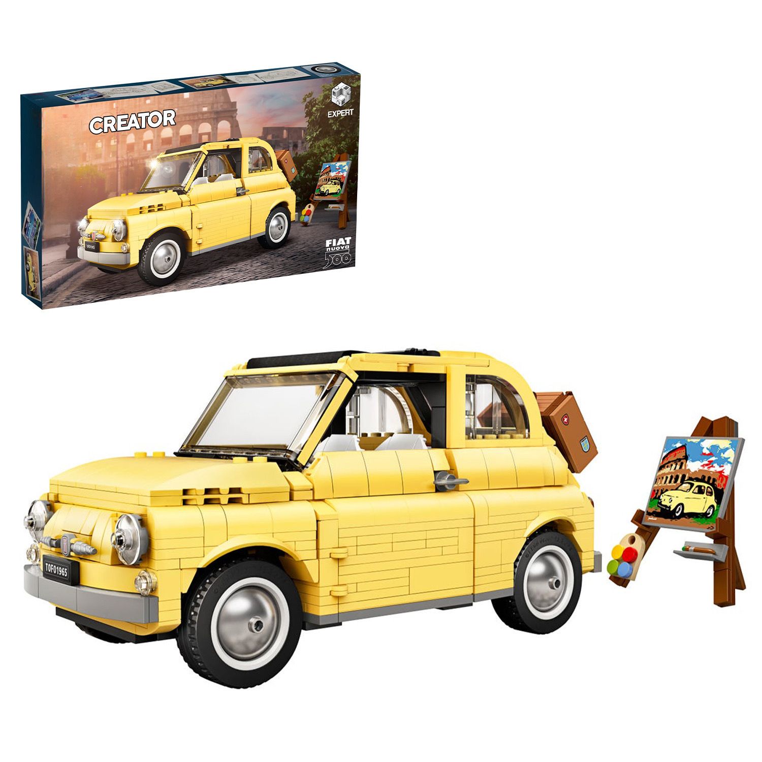 Конструктор lion king 180163 fiat 500 аналог lego 10271