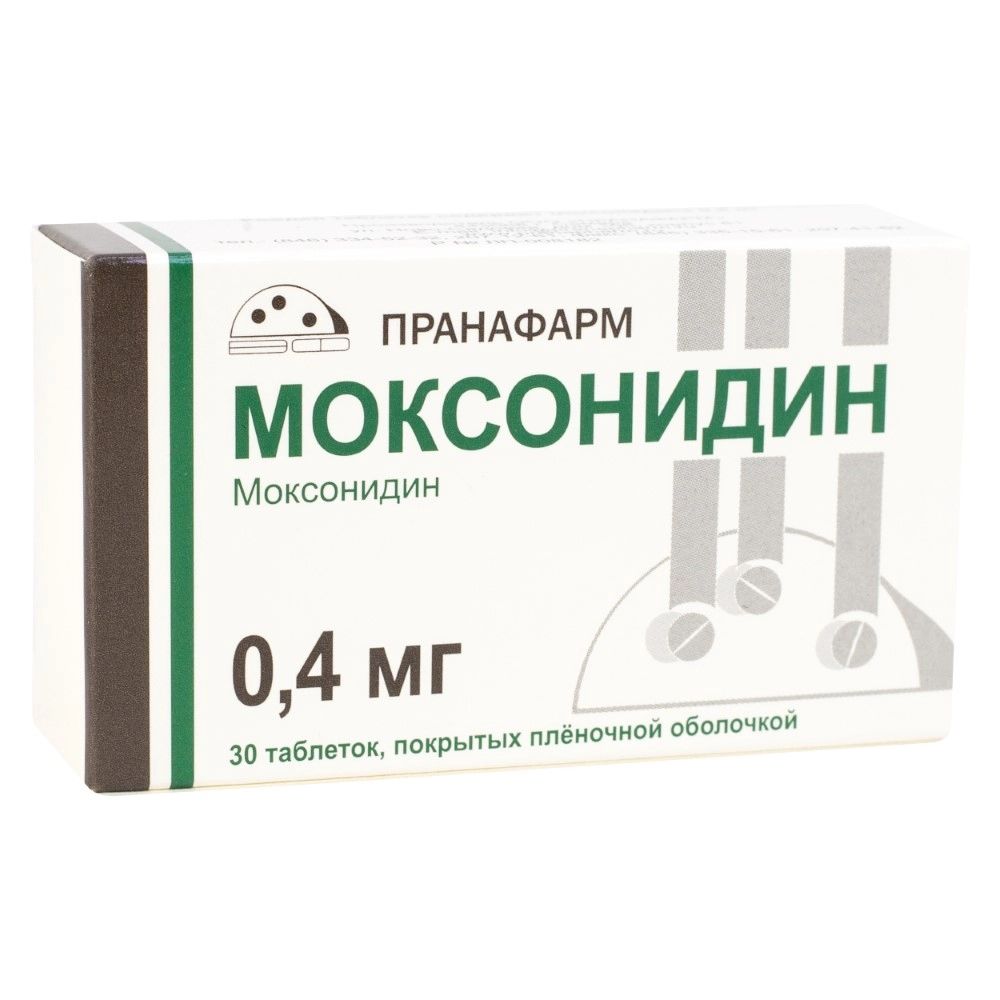 Моксонидин таблетки 0.4 мг, 30 штук — купить в интернет-аптеке OZON ...