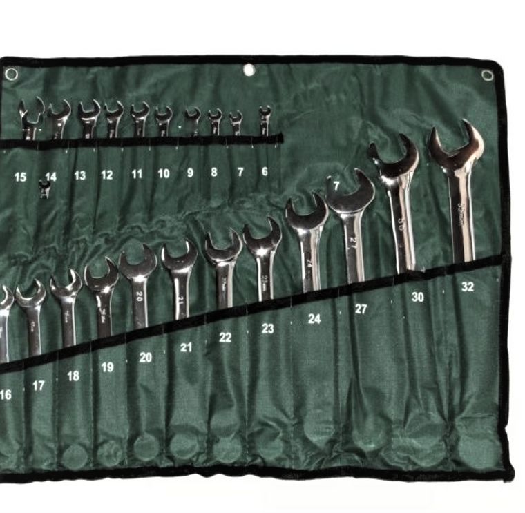 Набор гаечных/накидных/рожковых комбинированных ключей 6-32мм /22 предмета