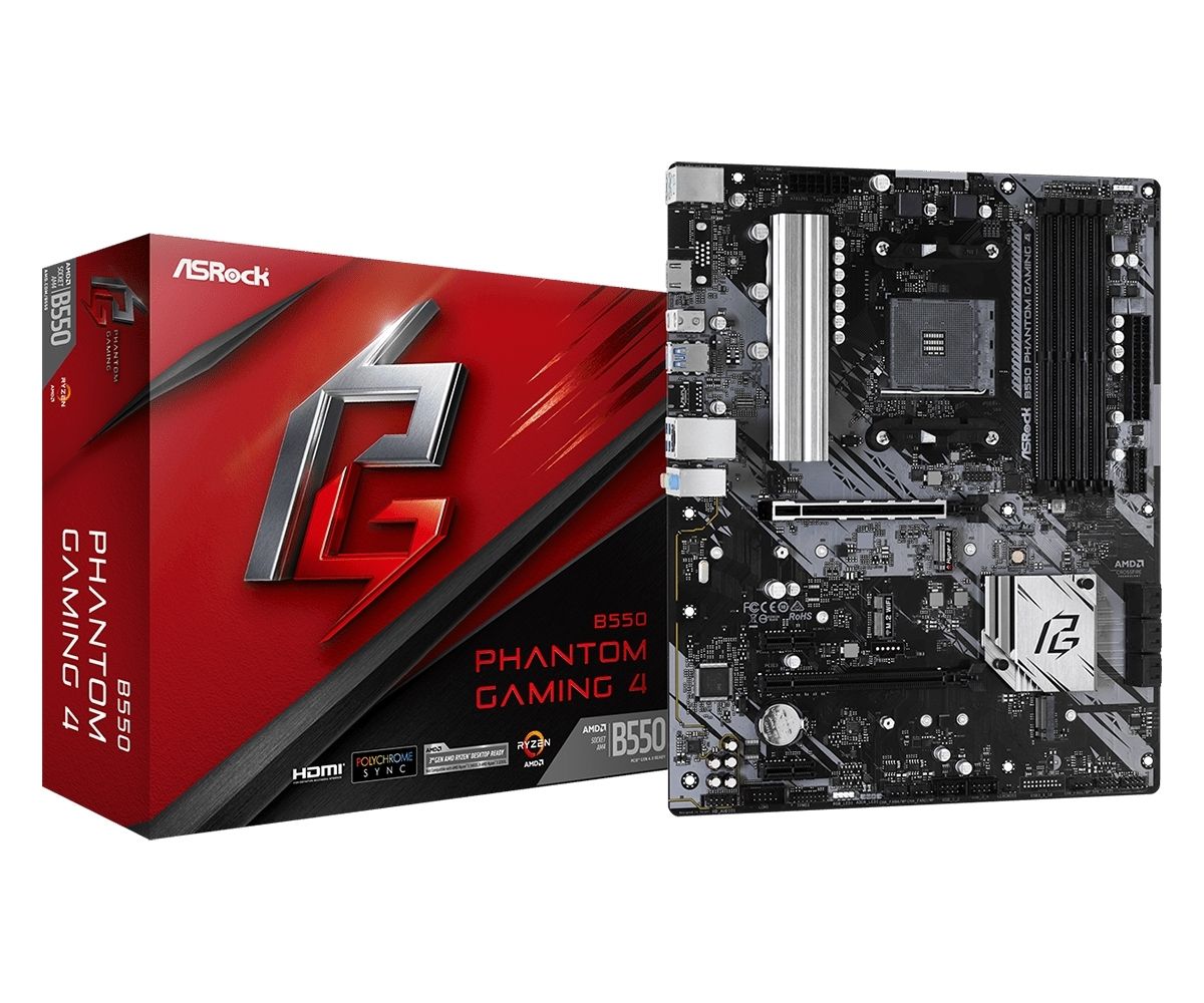 Asrock b550m phantom gaming 4 подключение