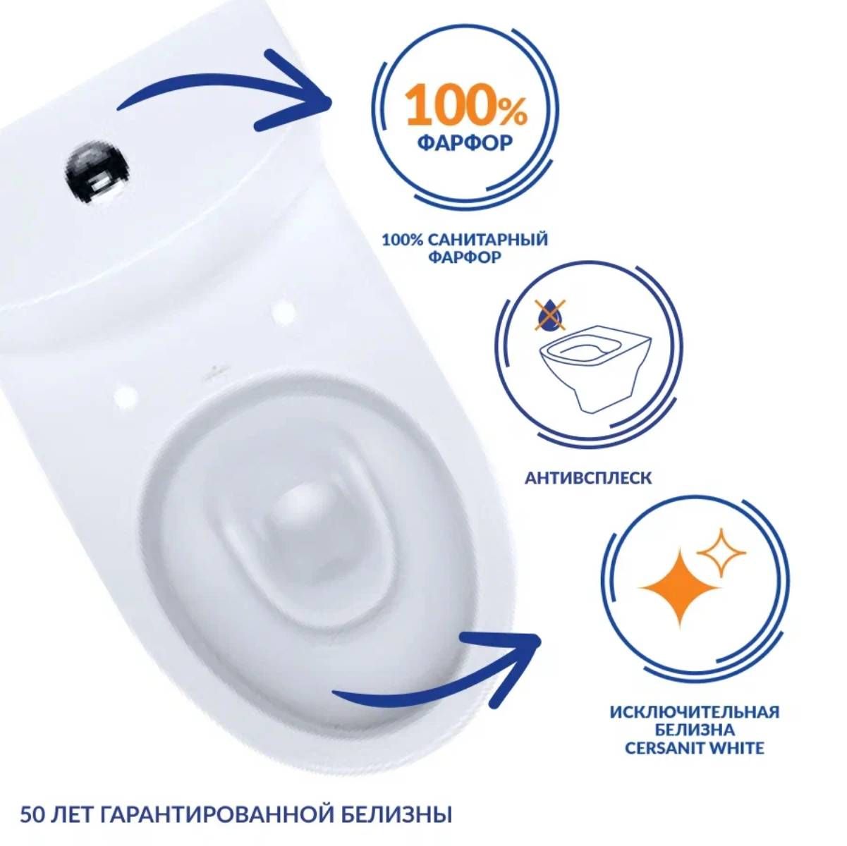 Купить Унитаз Cersanit Parva Clean On