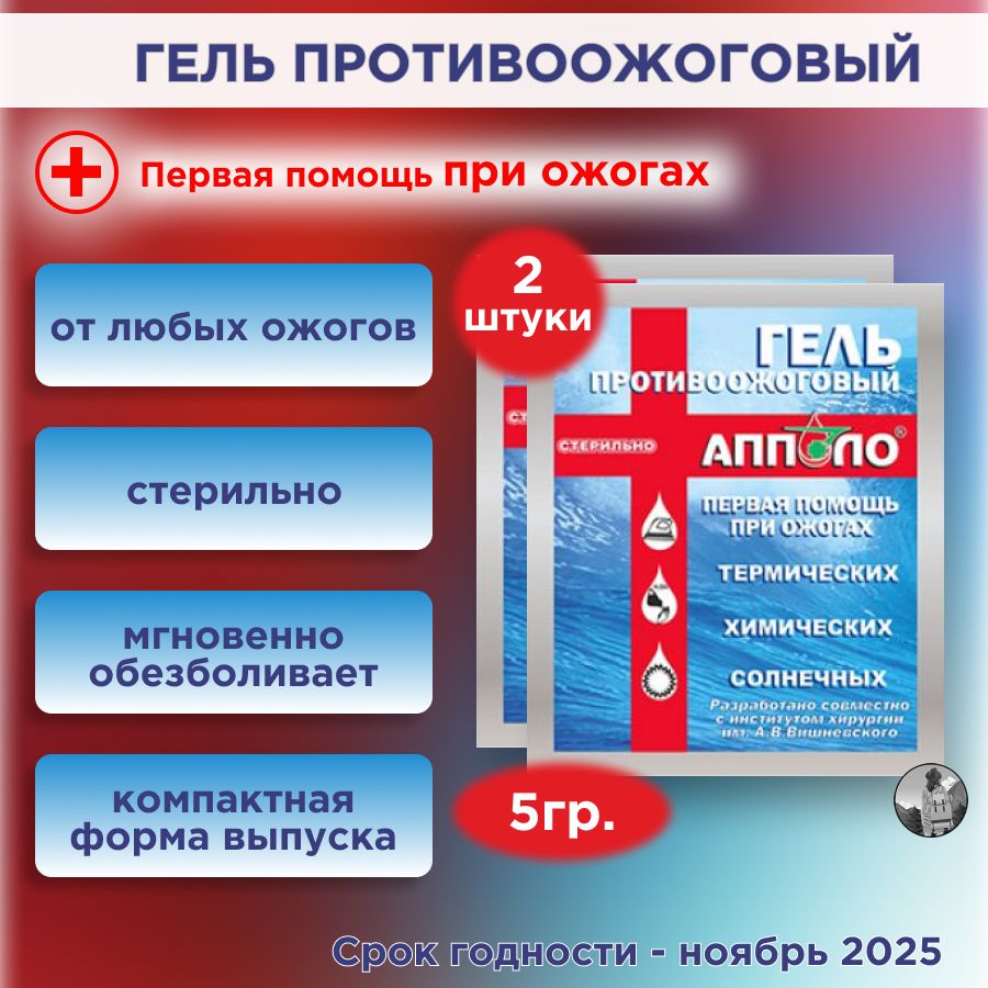 Апполо гель противоожоговый