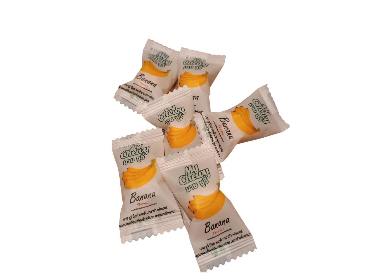 100 грамм! My Chewy candy Банан! Тайские жевательные конфеты Banana / 100 гр. (чистый вес) в коробочке.