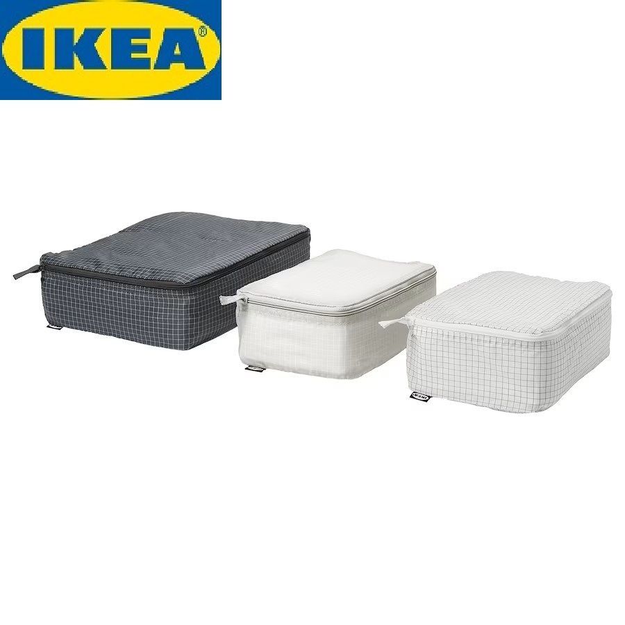 RENSAREсумкидляодежды,3шт.серыйчерныйIKEA