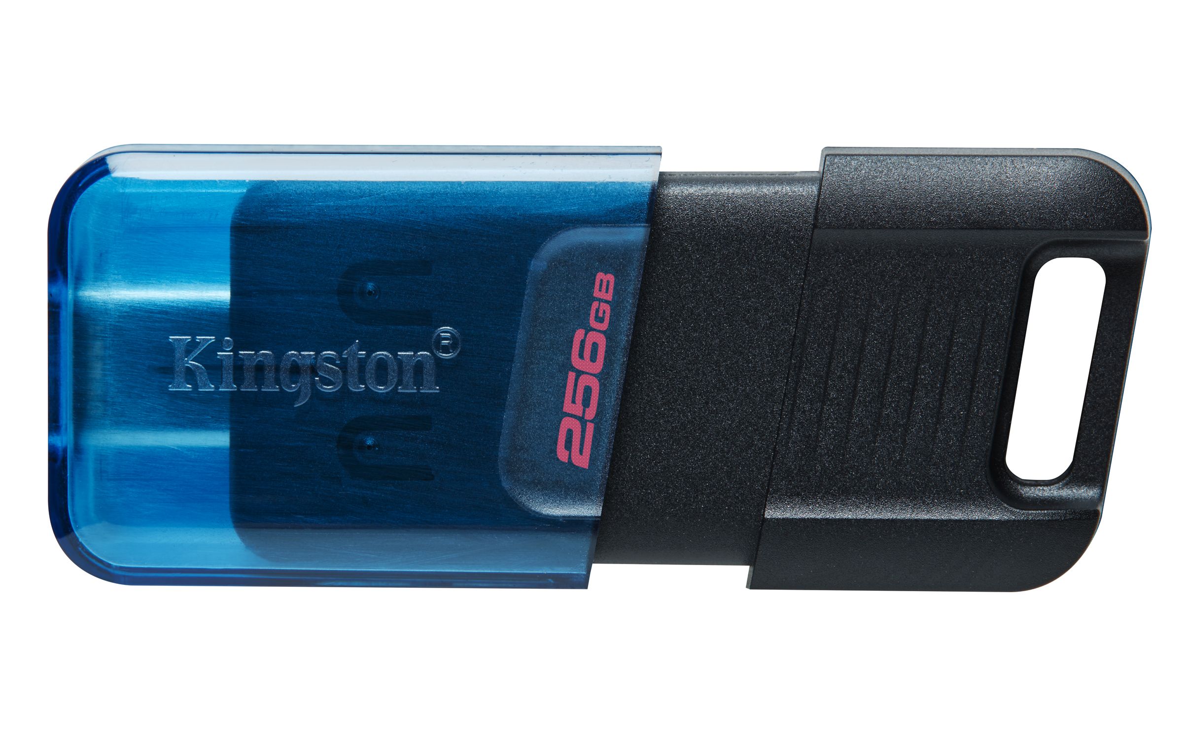 256ГБФлеш-накопительKingstonDataTraveler80M,USB-C3.2Gen1DT80M/256GB,синийичёрный