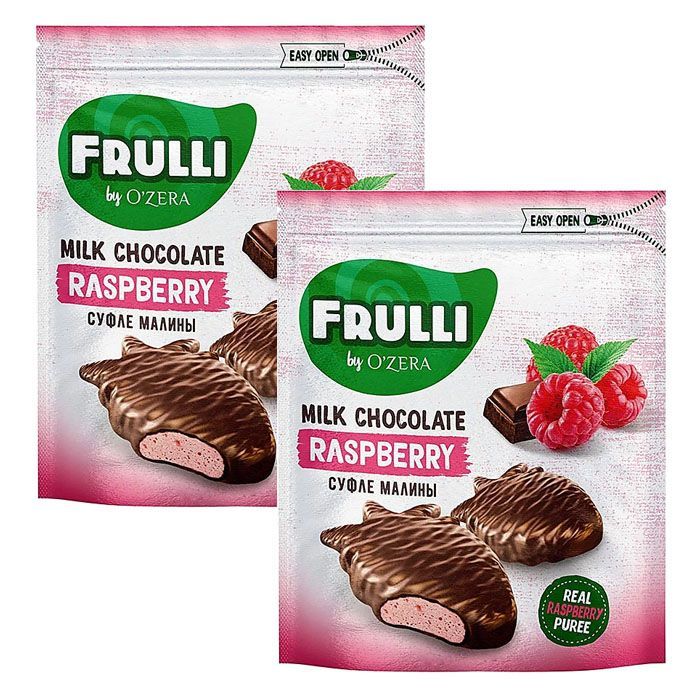 Frulli by ozera. Frulli Milk Chocolate. Конфеты шоколадные Ozera суфле малина 125г.