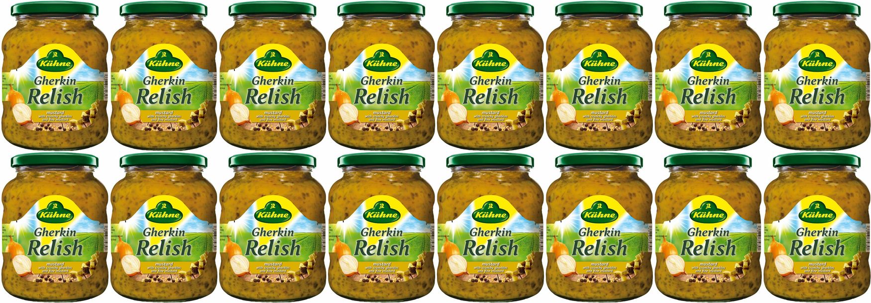 Соус Kuhne Relish с огурцами и горчицей, комплект: 16 упаковок по 350 г -  купить с доставкой по выгодным ценам в интернет-магазине OZON (900146589)