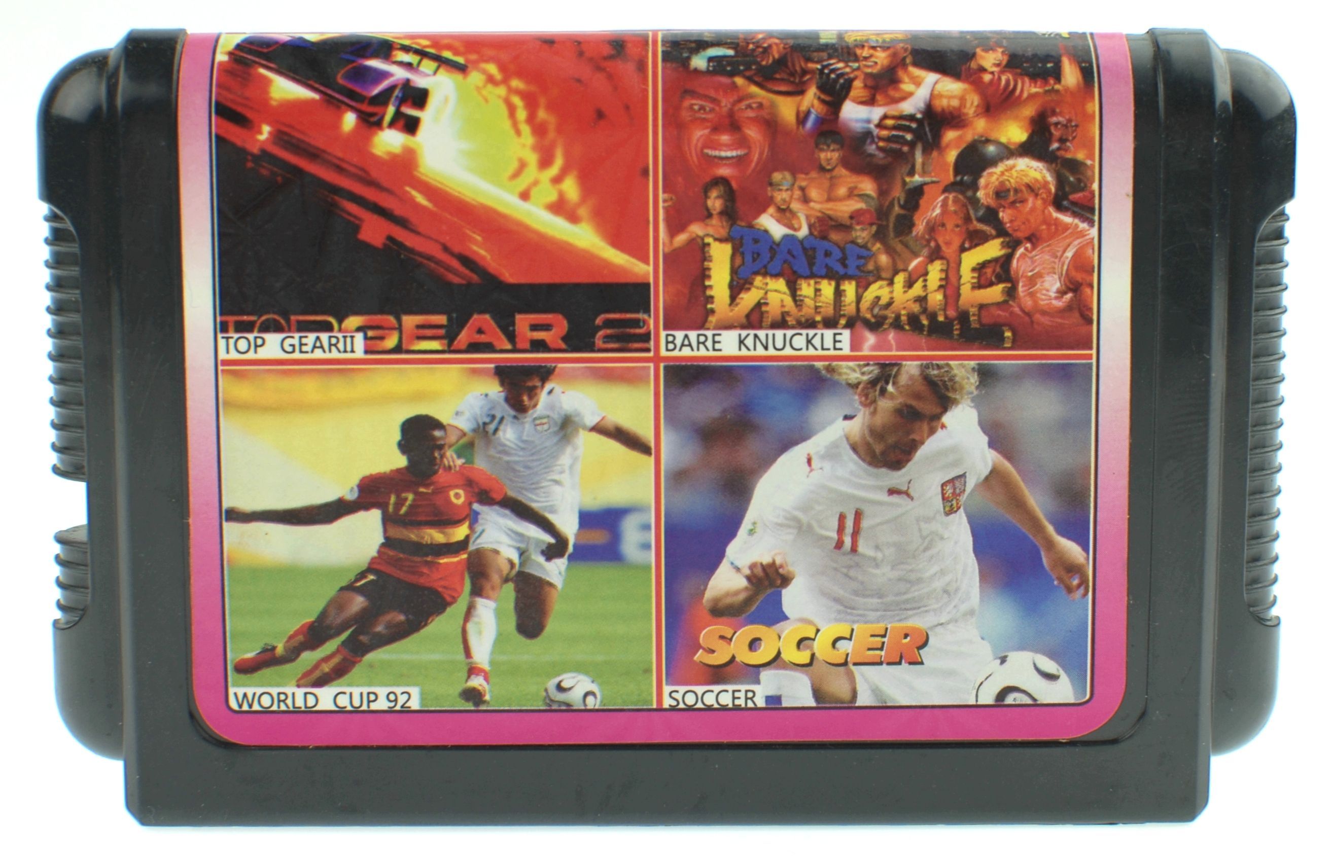 Сборник игр 4в1 Bare Knuckle, Top Gear 2, World Cup 92, Soccer для SEGA  16bit - купить по выгодной цене в интернет-магазине OZON (901667781)