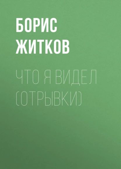 Что я видел (отрывки) | Житков Борис Степанович | Электронная аудиокнига