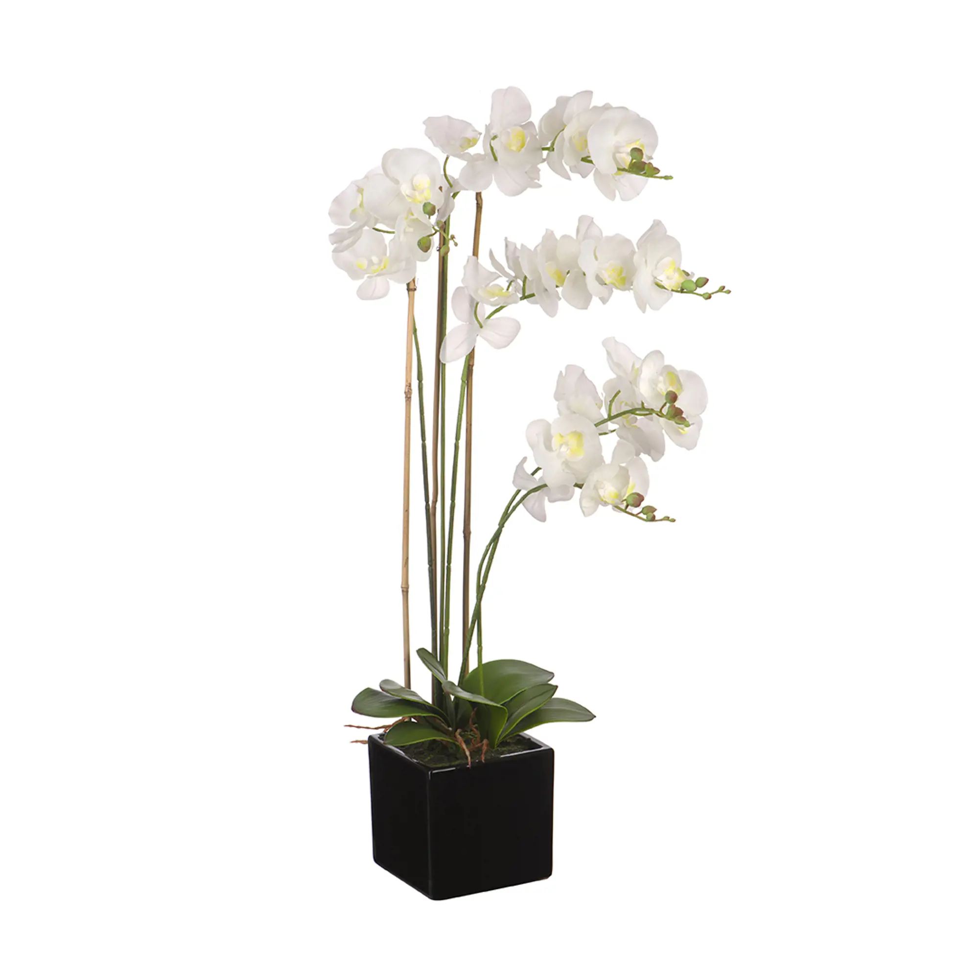 Искусственная орхидея в горшке фото