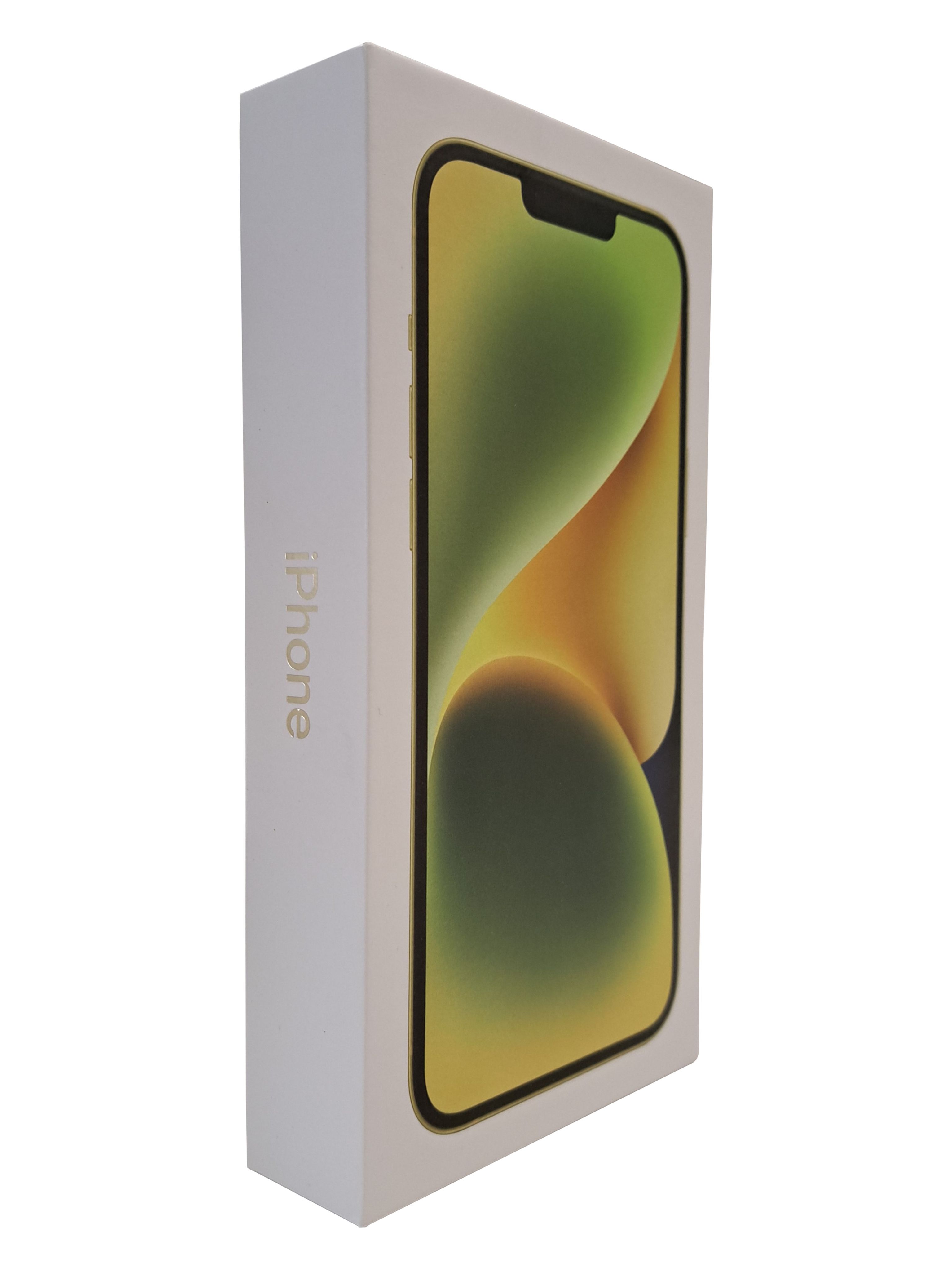 Коробка iPhone 14 Yellow (Желтый), Муляж, Сувенирная продукция