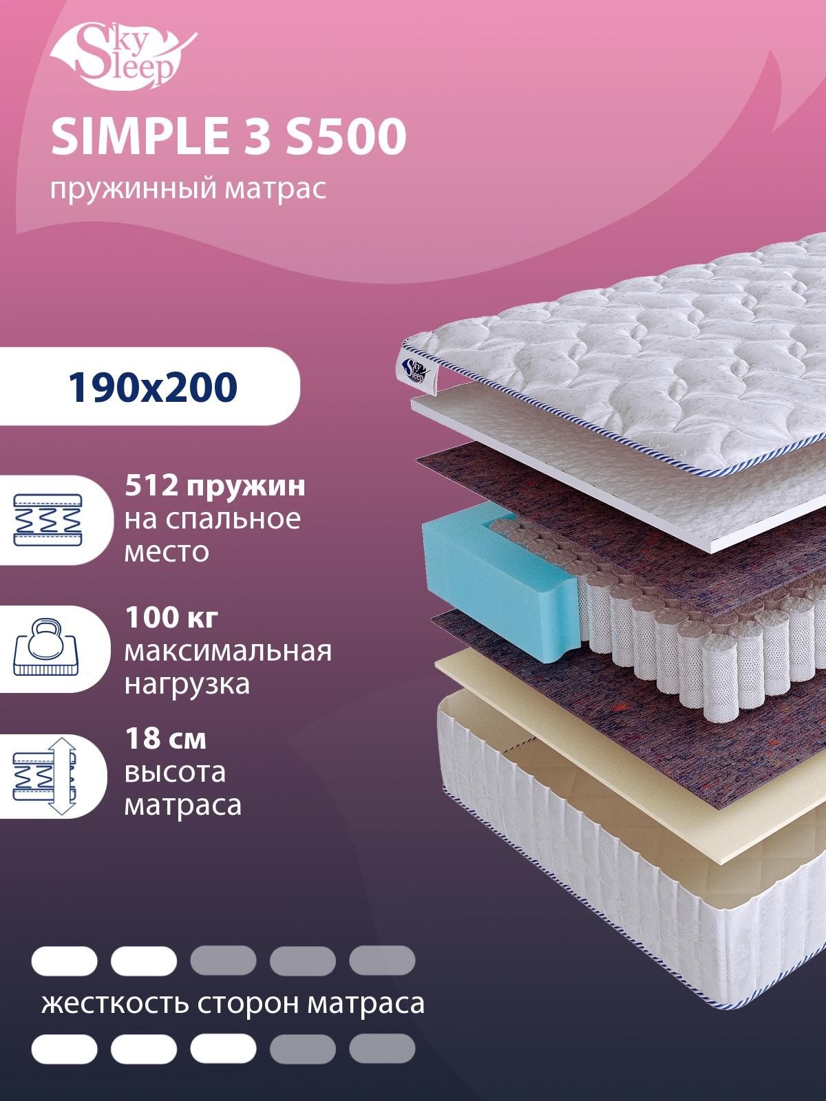 матрас skysleep like 1 s500