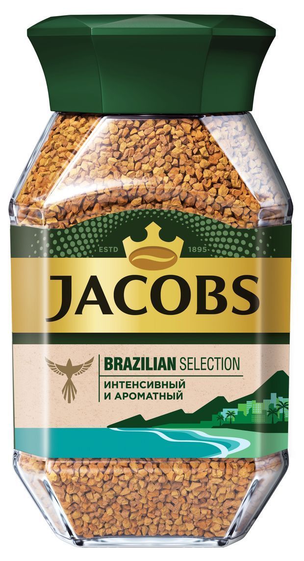 КоферастворимыйJacobsBrazilianSelection,сублимированный,180г