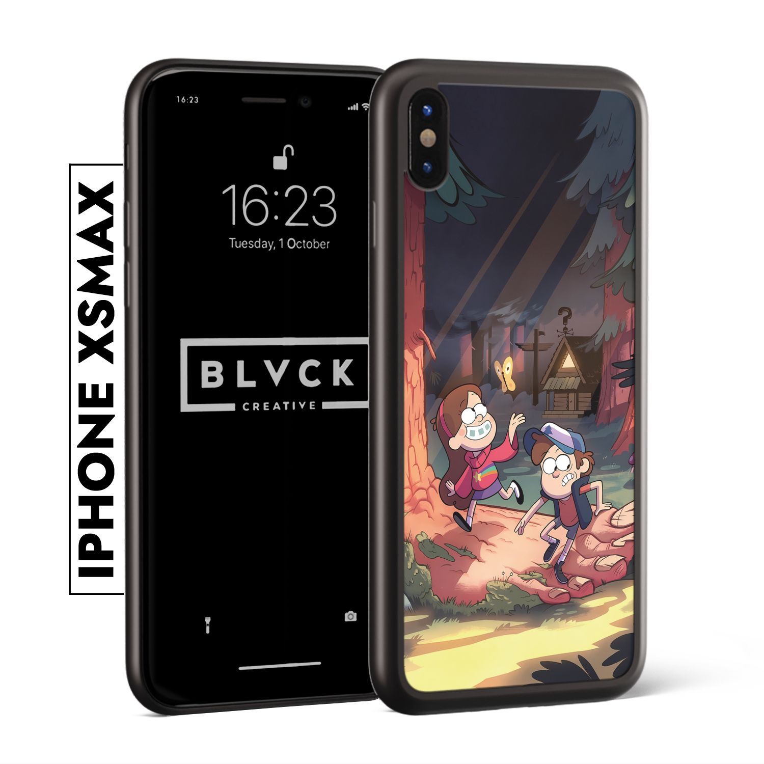 Двойной чехол с эксклюзивным принтом от BLVCK CREATIVE для iPhone XS Max. 