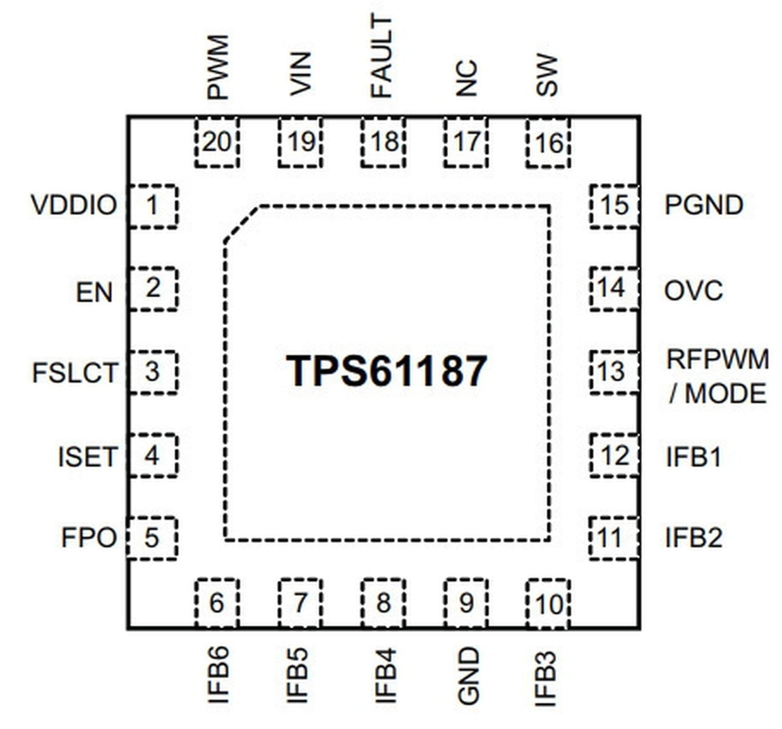 Tps61187 схема включения