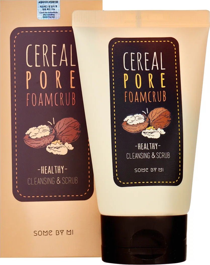 Пенка скраб. Some by mi Cereal Pore Foamcrub, 100ml. Cereal facial Scrub Yurl-Hee.