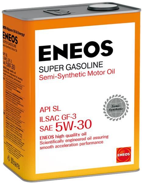ENEOS5W-30,Масломоторное,Полусинтетическое,4л